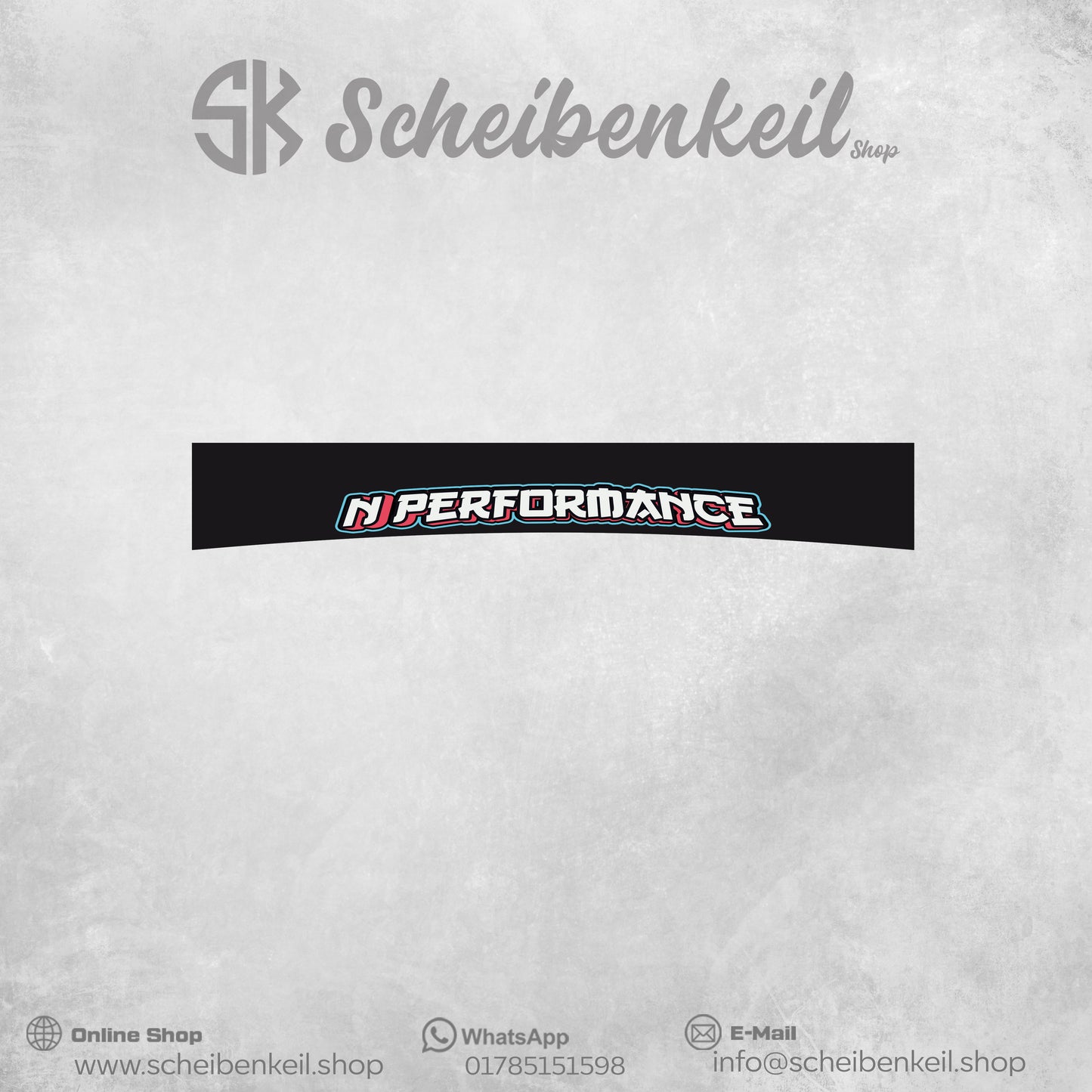 N Performance Scheibenkeil - Digitaldruck Folie - Universal