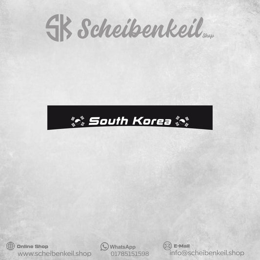 South Korea Style Scheibenkeil - Premium Folie schwarz matt - Universal