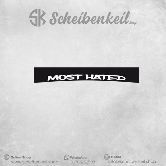 MostHated Scheibenkeil Premium Folie - Universal - Schwarz matt